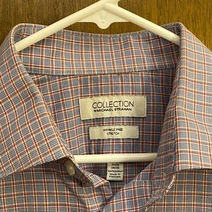 Michael Strahan Button Down Shirt, Long Sleeve - 17 1/2